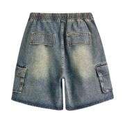 Men’s Baggy Ripped Cargo Denim Jorts