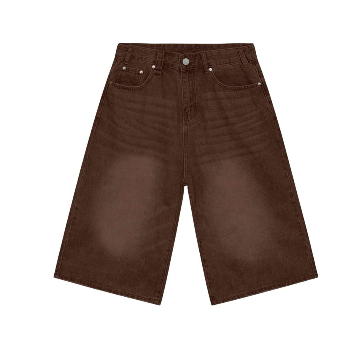Y2K Loose Fit Wide Leg Denim Shorts