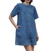 Women’s Summer Pockets Denim Mini Dress