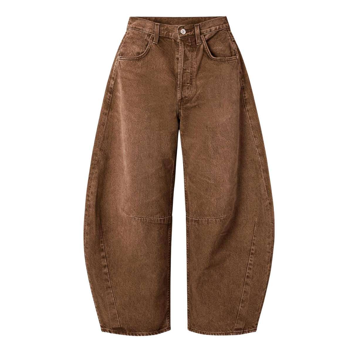 Women’s Y2K Elastic Waist Boyfriend Barrel Leg Jeans