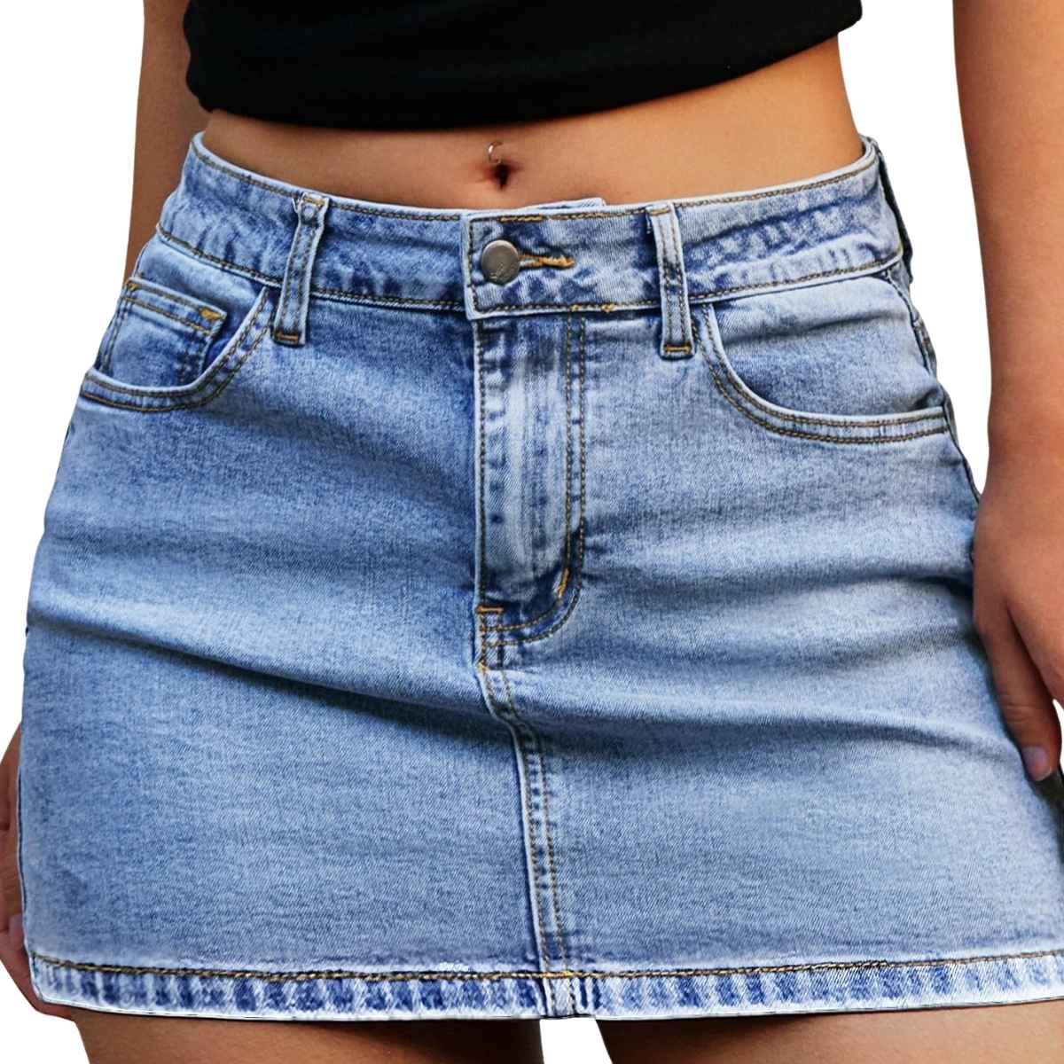 Women’s Stretch Denim Mini Skort