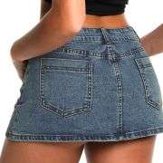 Y2K Low Rise Denim Mini Skort