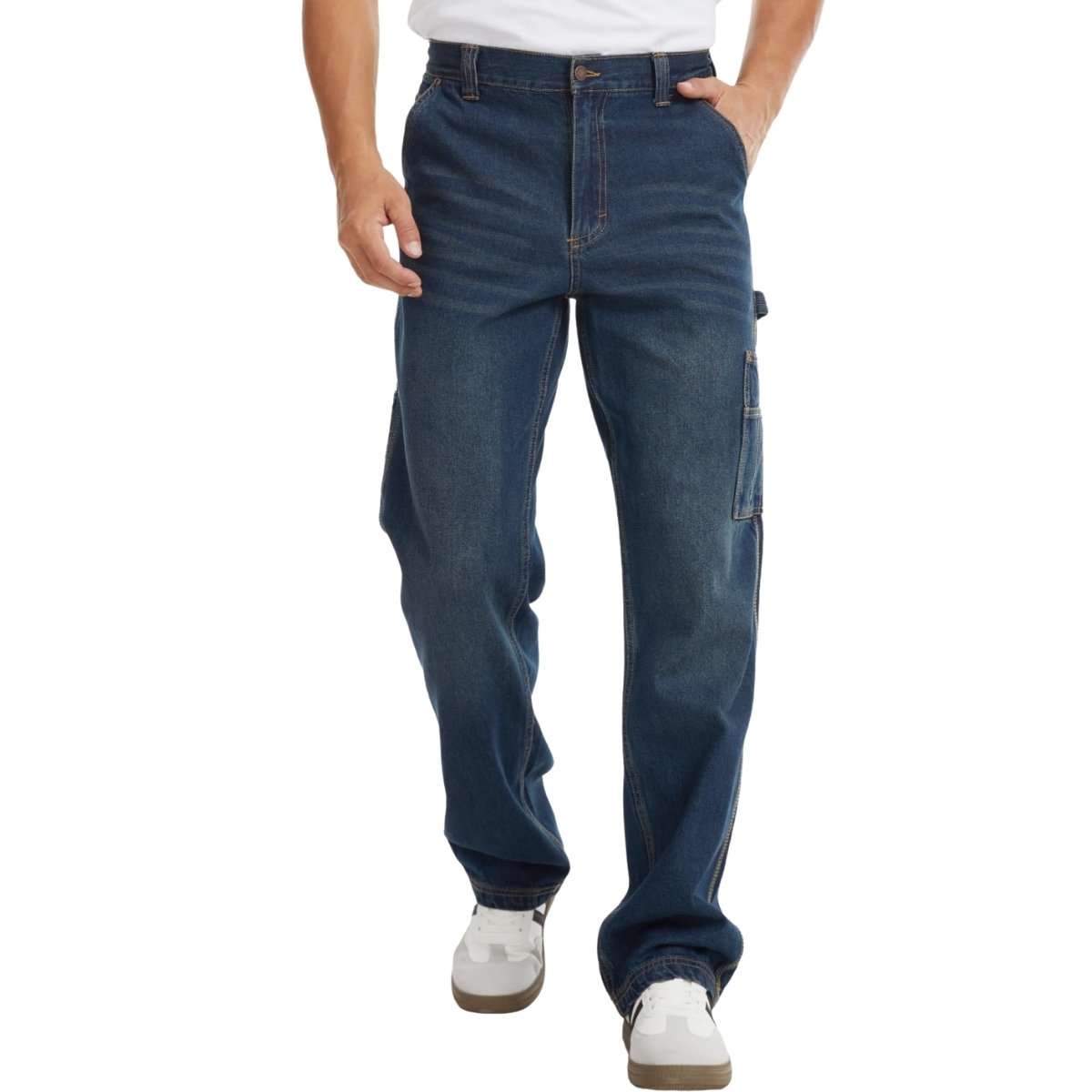 Men’s Utility Pockets & Hammer Loop Carpenter Work Pants