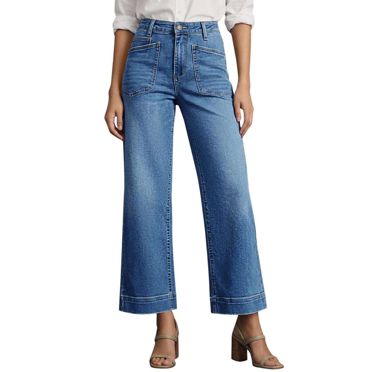 Women’s Cropped Wide Leg Jeans