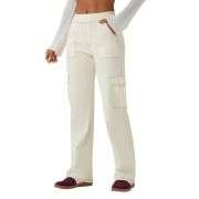 Mid Rise Pockets Straight Leg Casual Cargo Jeans