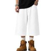 Y2K Loose Fit Wide Leg Denim Shorts