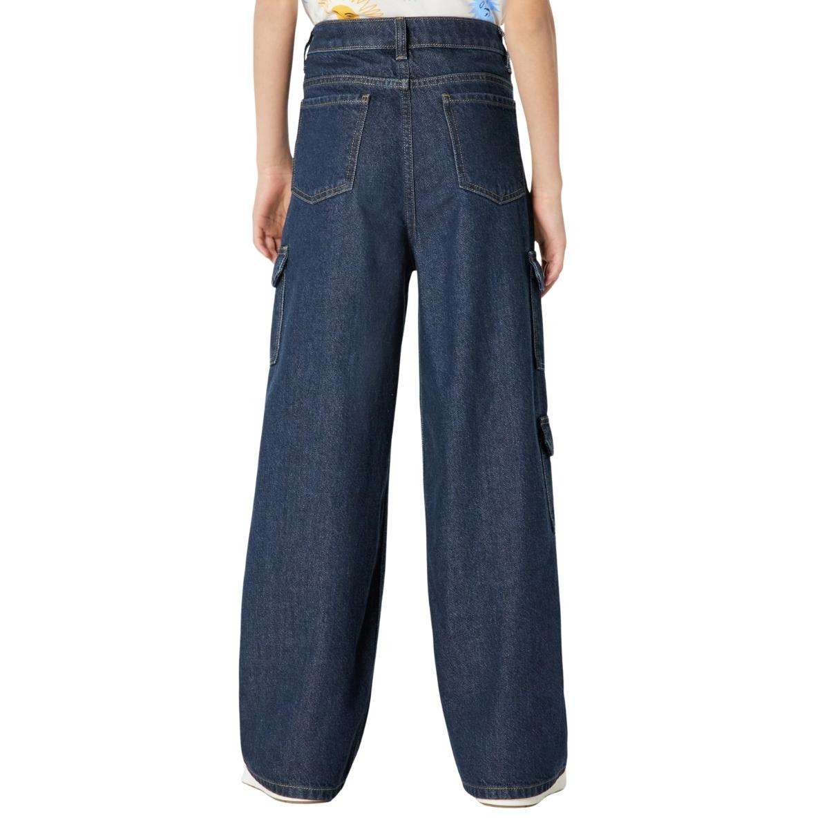 Women’s Ultra-Soft Relaxed-Fit Wide-Leg Cargo Jeans