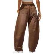 Women’s Y2K Elastic Waist Boyfriend Barrel Leg Jeans