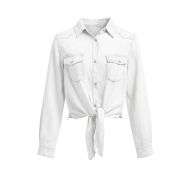 Women’s Tie-Front Denim Shirt