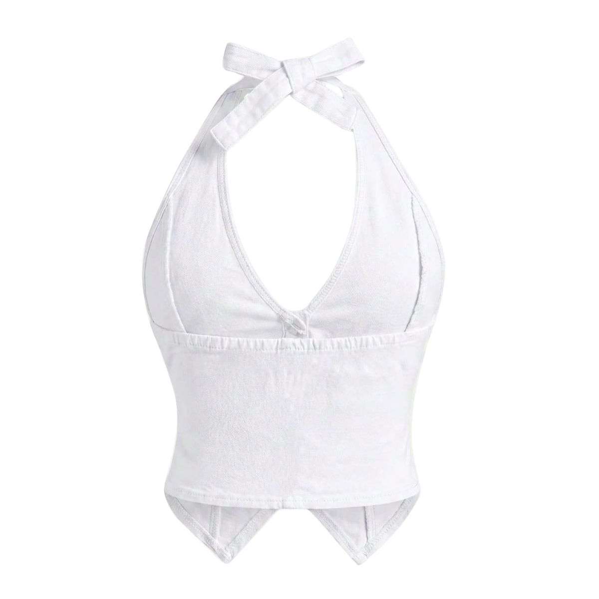 Women’s Y2K Denim Halter Top