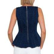 Women’s Denim Peplum Tank Top