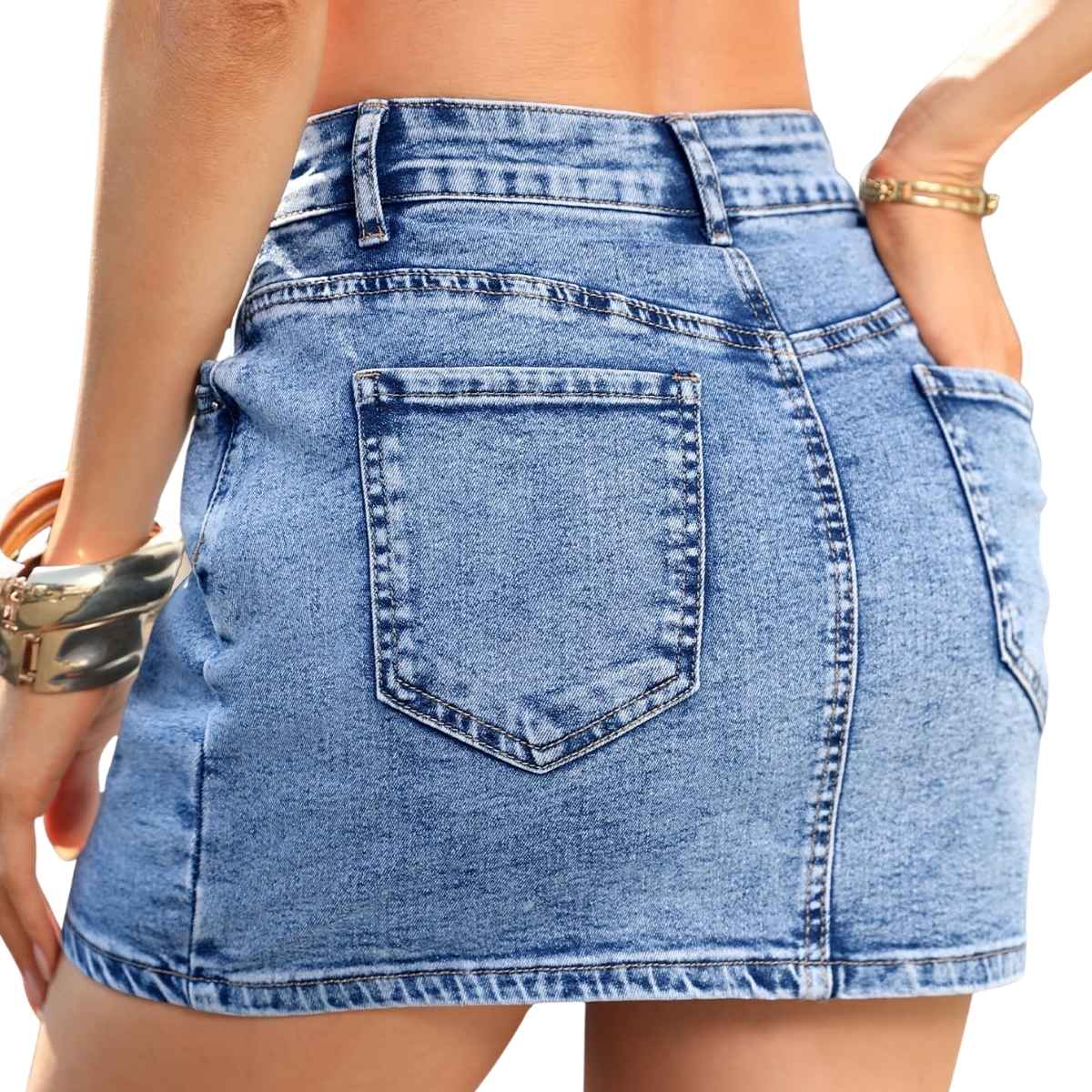 Women’s Stretch Denim Mini Skort