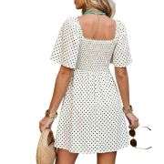Women’s Denim Tie Front Mini Dress