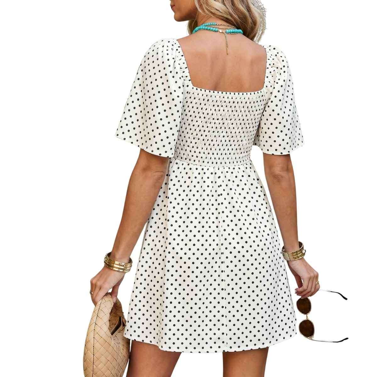 Women’s Denim Tie Front Mini Dress