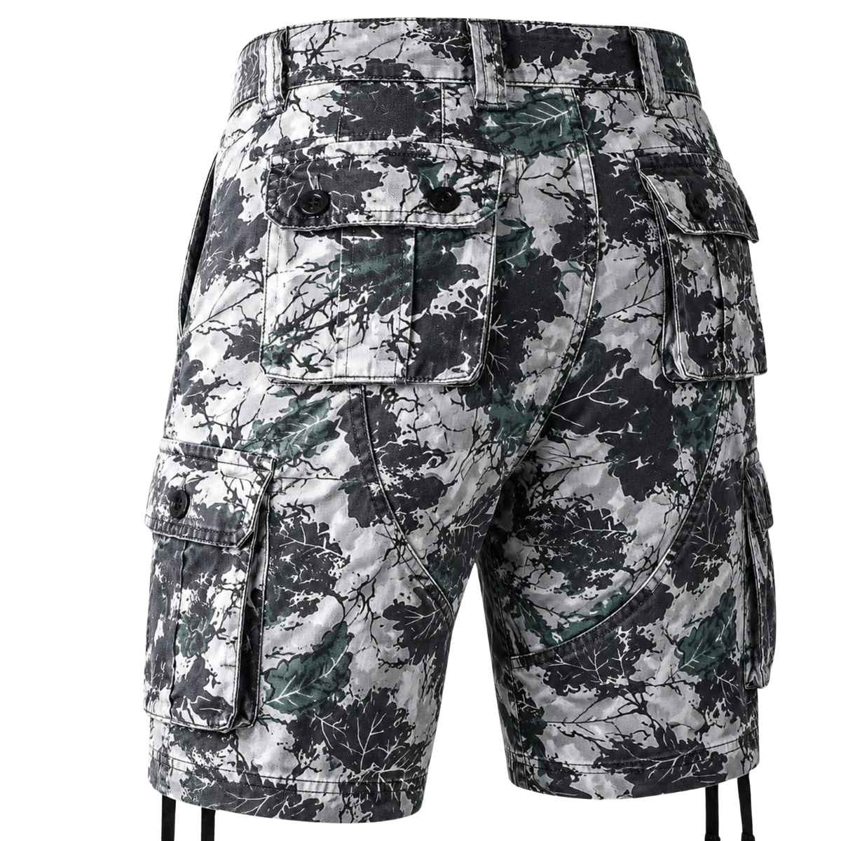 Men’s Multi-Pocket Camo Cargo Shorts