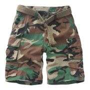 Men’s 9-Pocket Cotton Utility Camo Cargo Shorts
