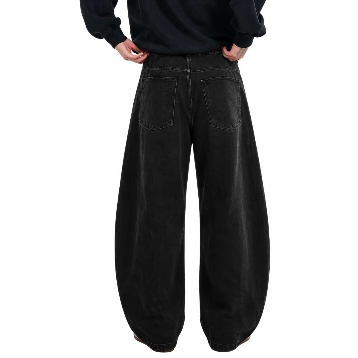 Men’s Y2K Relaxed Fit Wide Leg Skater Streetwear Barrel Baggy Jeans