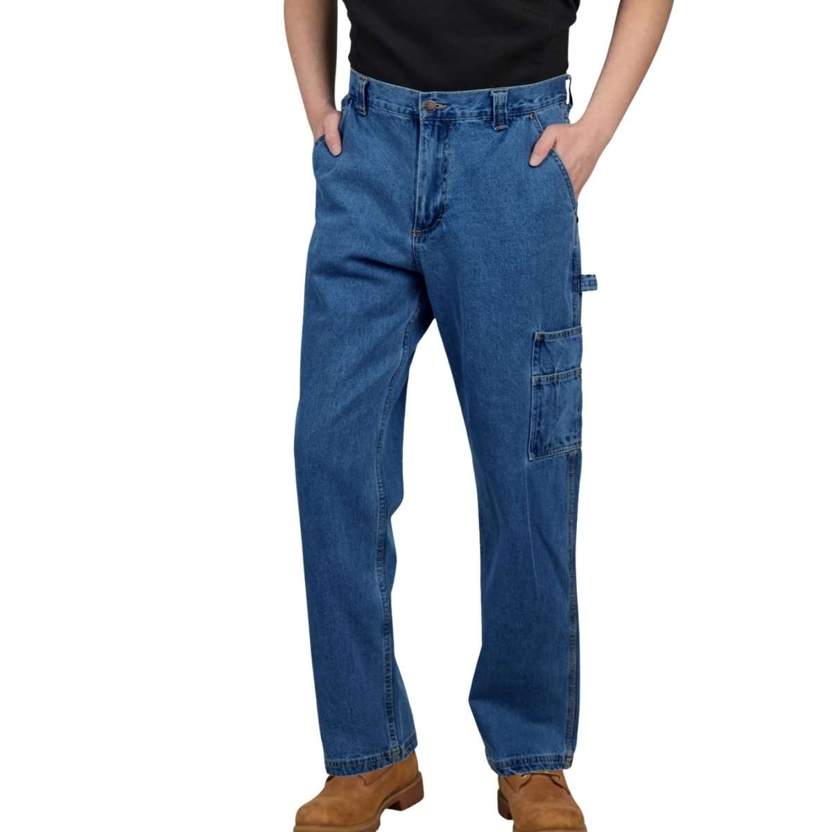 Men’s Utility Pockets & Hammer Loop Carpenter Work Pants