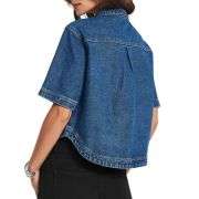 Women’s Casual Short Sleeve Denim Shacket