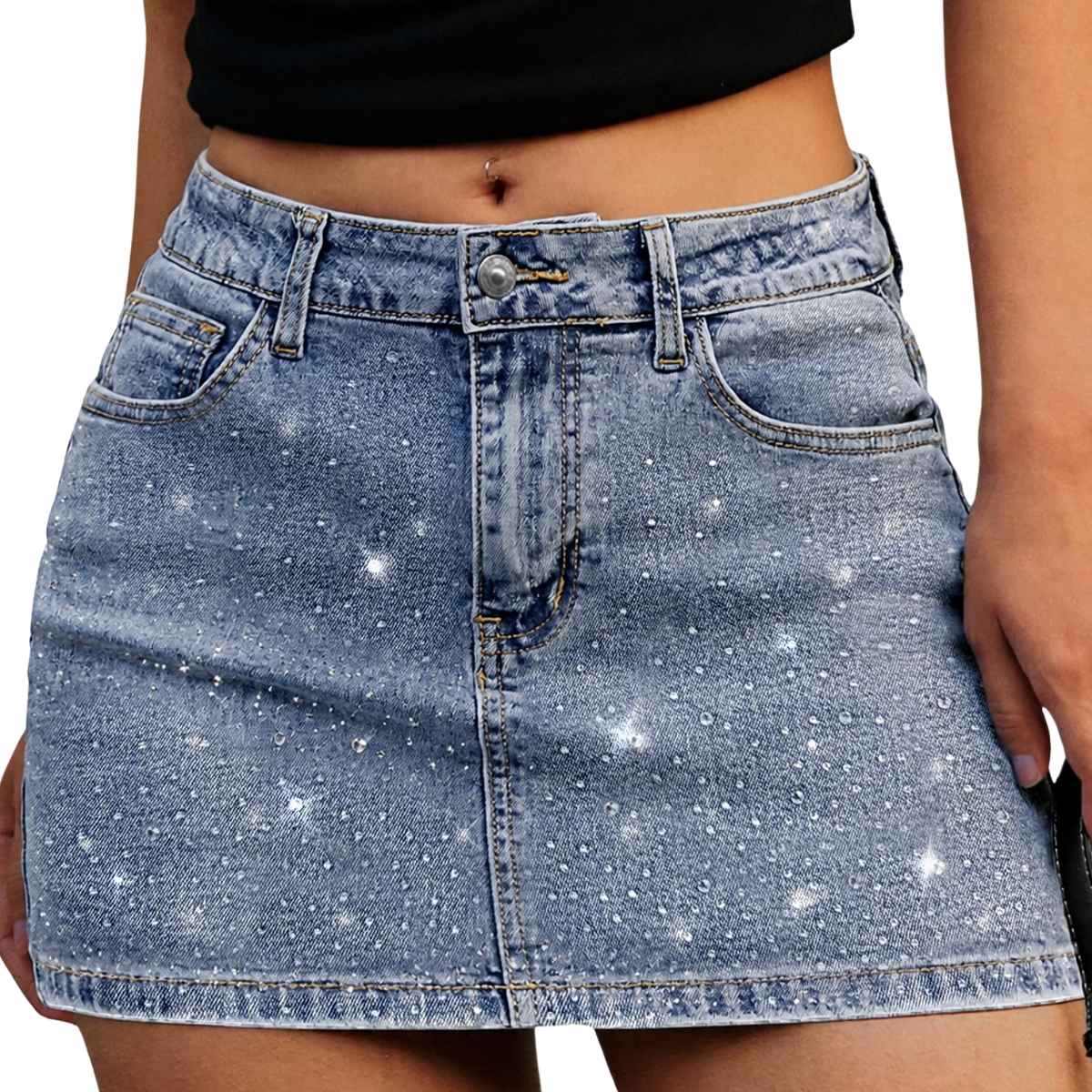 Women’s Stretch Denim Mini Skort