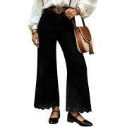 Women’s Embroidered Wide Leg Jeans