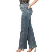 Y2K High Waisted  Stretch Rhinestone Wide Leg Jeans