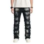 Ashen Distressed Denim Jeans