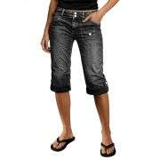 Women’s Mid Rise Straight Leg Denim Capris