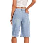 Women’s Casual Denim Bermuda Shorts