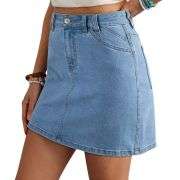 Women’s High Waist Denim Mini Skirt