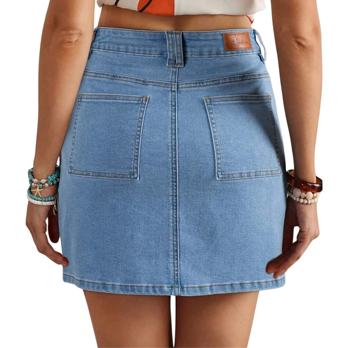 Women’s High Waist Denim Mini Skirt