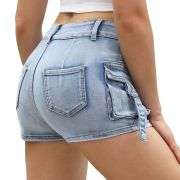 Women’s Y2K Cargo Denim Ultra Shorts