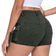Women’s Y2K Cargo Denim Ultra Shorts