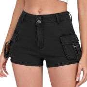 Women’s Y2K Cargo Denim Ultra Shorts