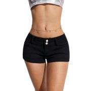 Women’s Low Rise Y2K Stretch Denim Shorts