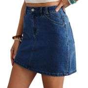 Women’s High Waist Denim Mini Skirt