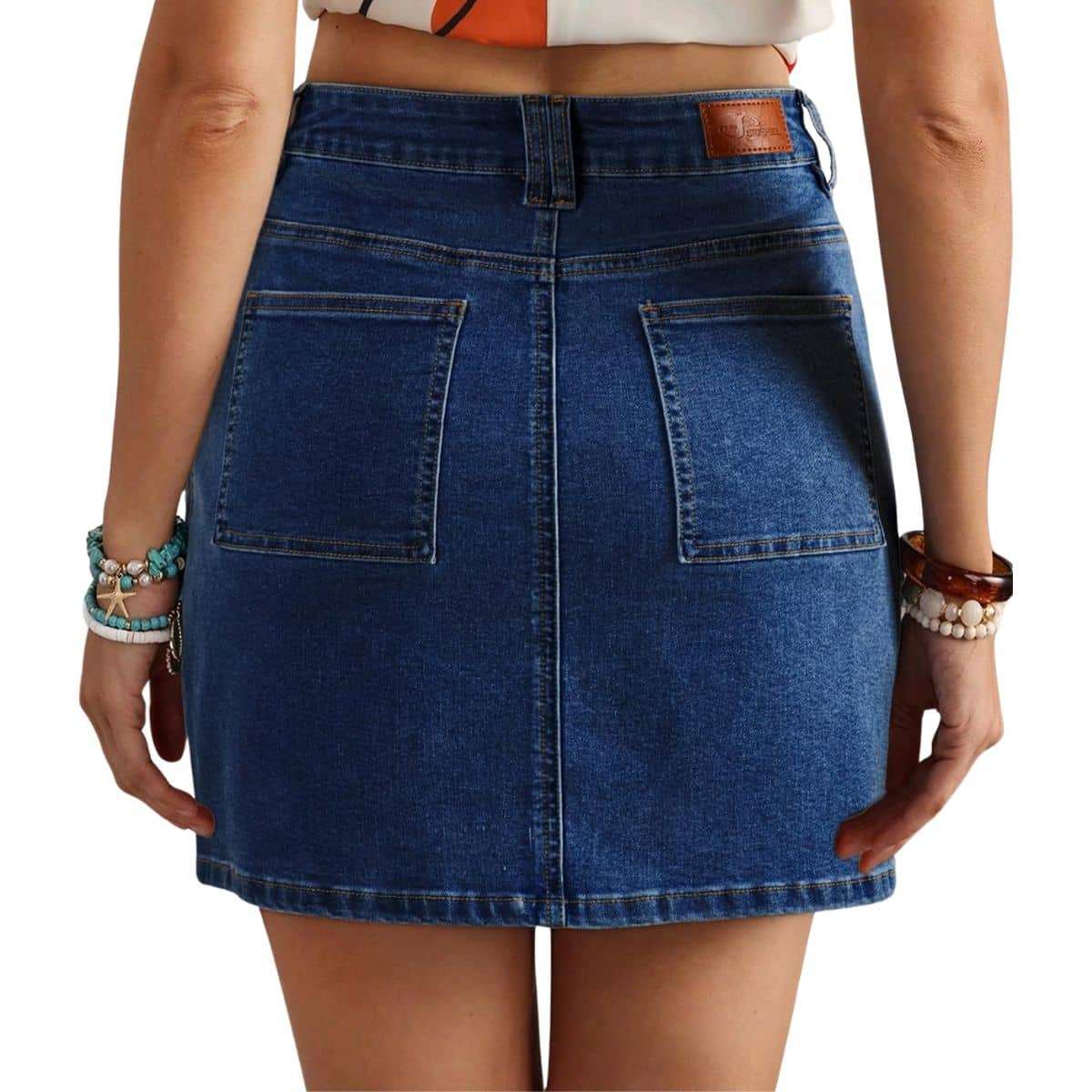 Women’s High Waist Denim Mini Skirt