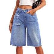 Women’s Casual Denim Bermuda Shorts