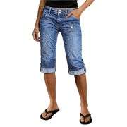 Women’s Mid Rise Straight Leg Denim Capris