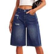 Women’s Casual Denim Bermuda Shorts