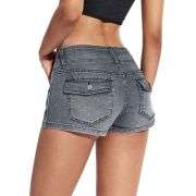 Women’s Low Rise Y2K Stretch Denim Shorts