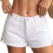 Women’s Low Rise Side Slit Ultra Short Denim Shorts