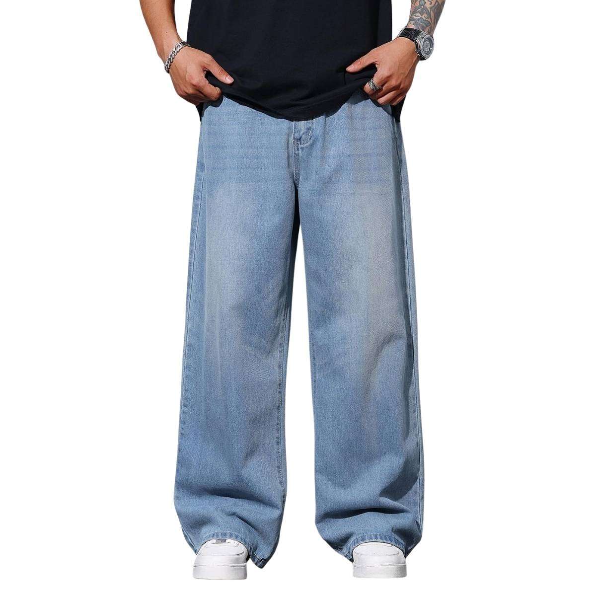Men’s Y2K Wide Leg Baggy Jeans