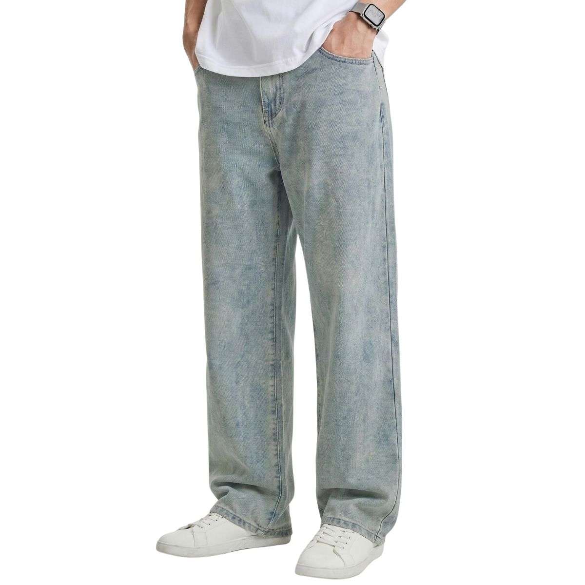 Men’s Y2K Wide Leg Loose Fit Vintage Carpenter Streetwear Jeans