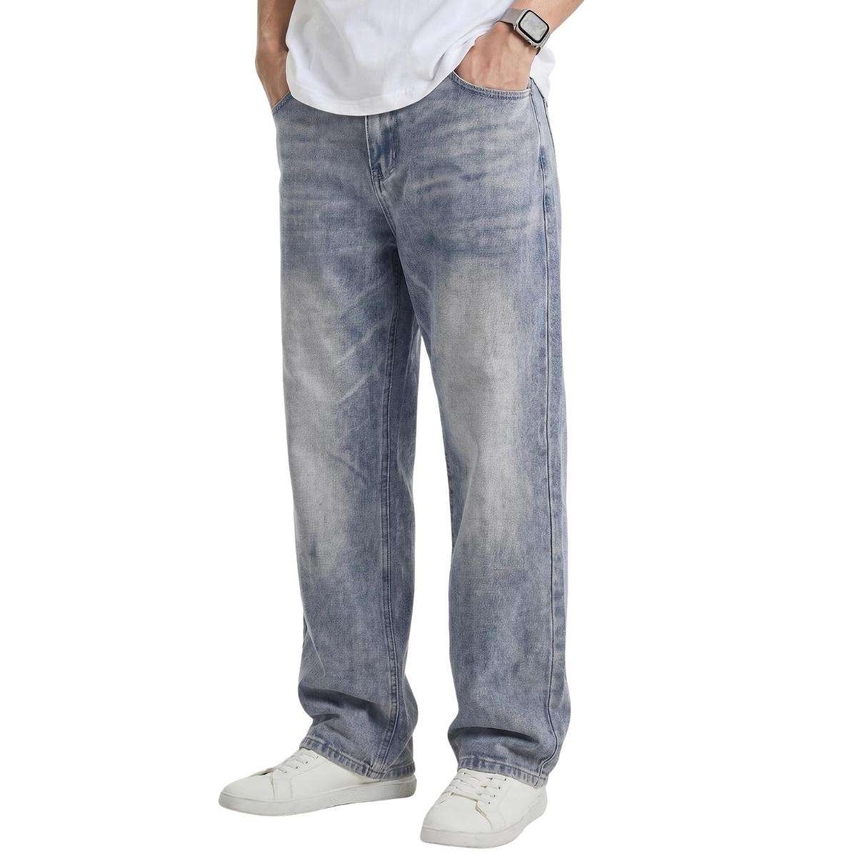 Men’s Y2K Wide Leg Loose Fit Vintage Carpenter Streetwear Jeans