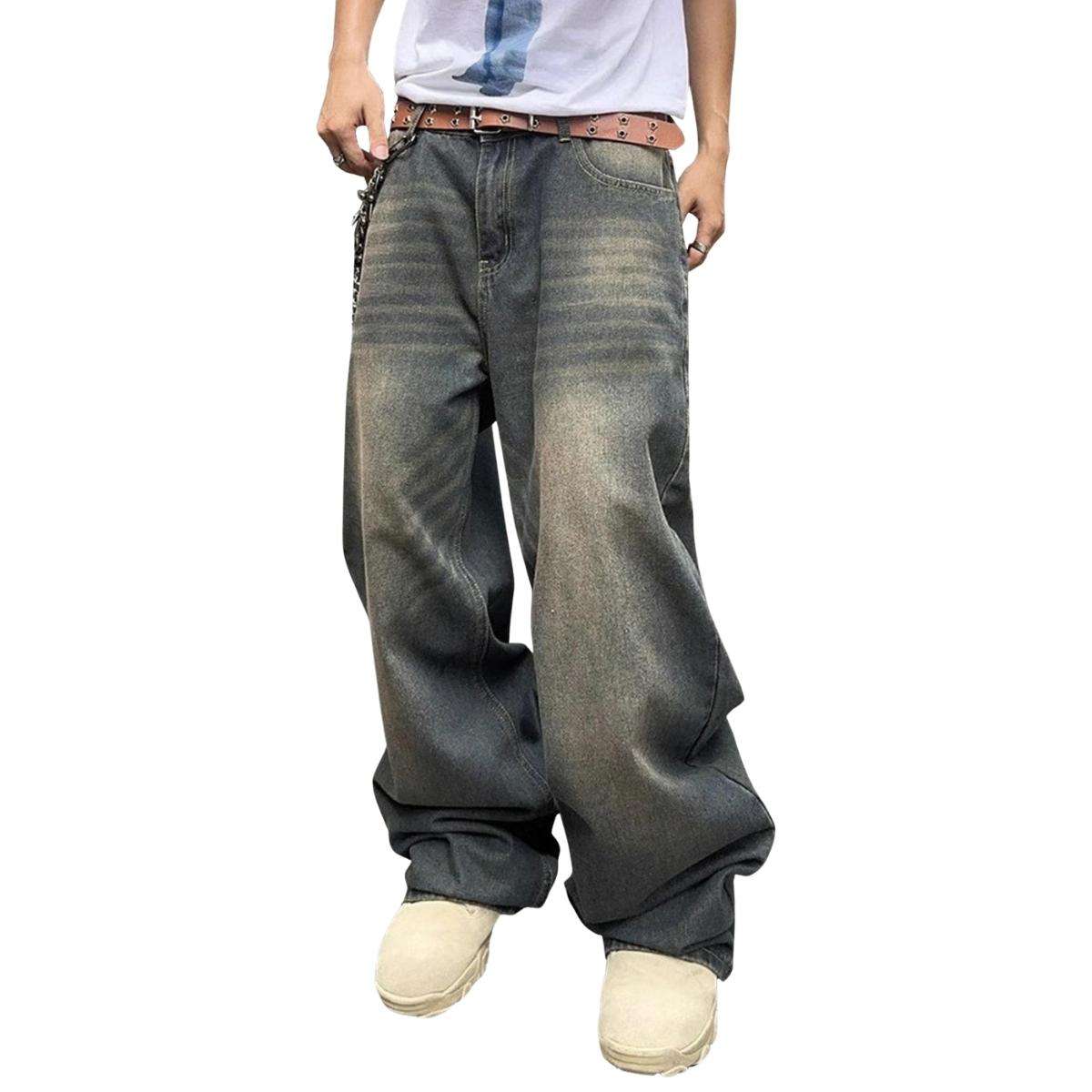 Men’s Y2K Baggy Wide Leg Jeans