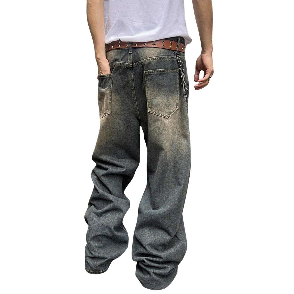Men’s Y2K Baggy Wide Leg Jeans