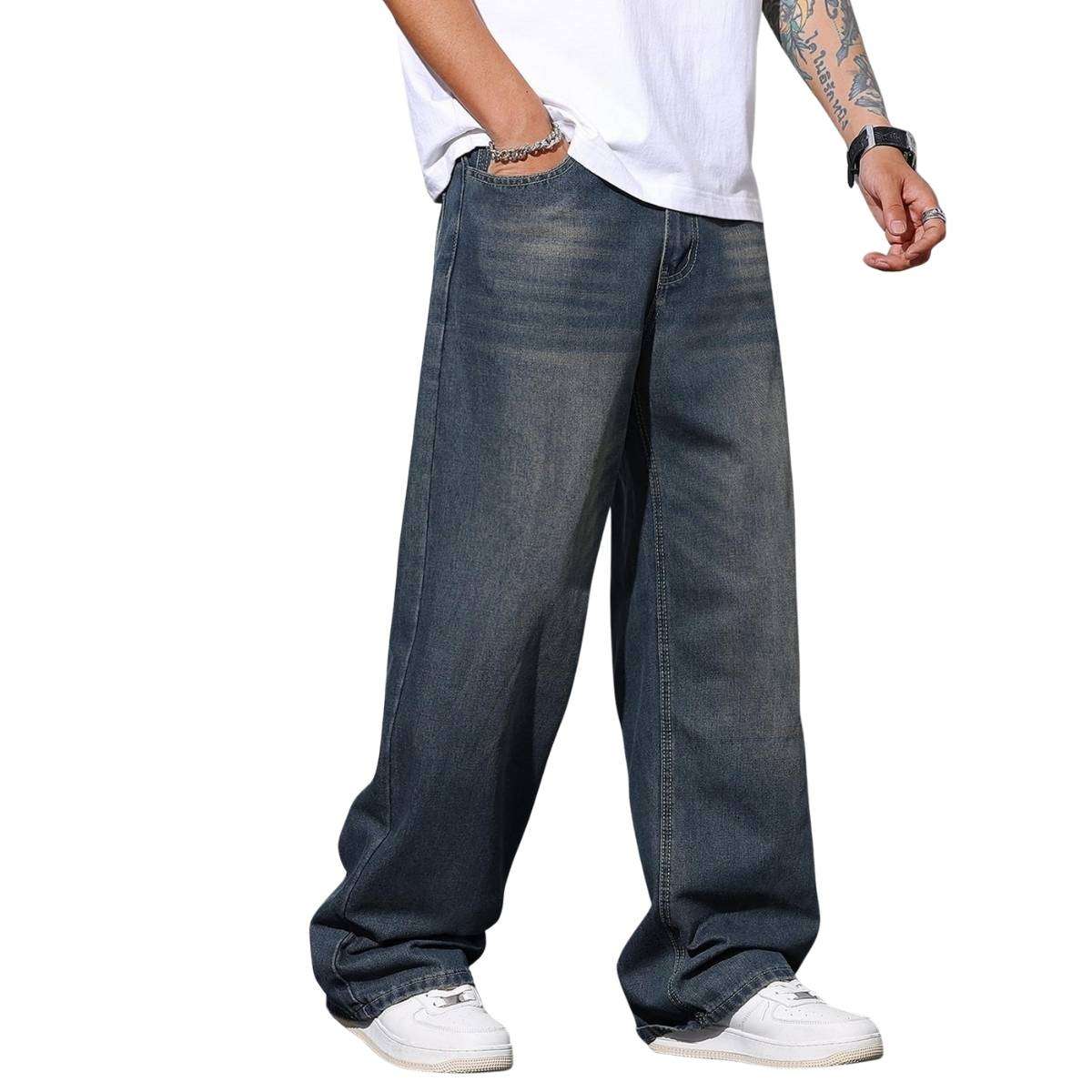 Men’s Y2K Wide Leg Baggy Jeans