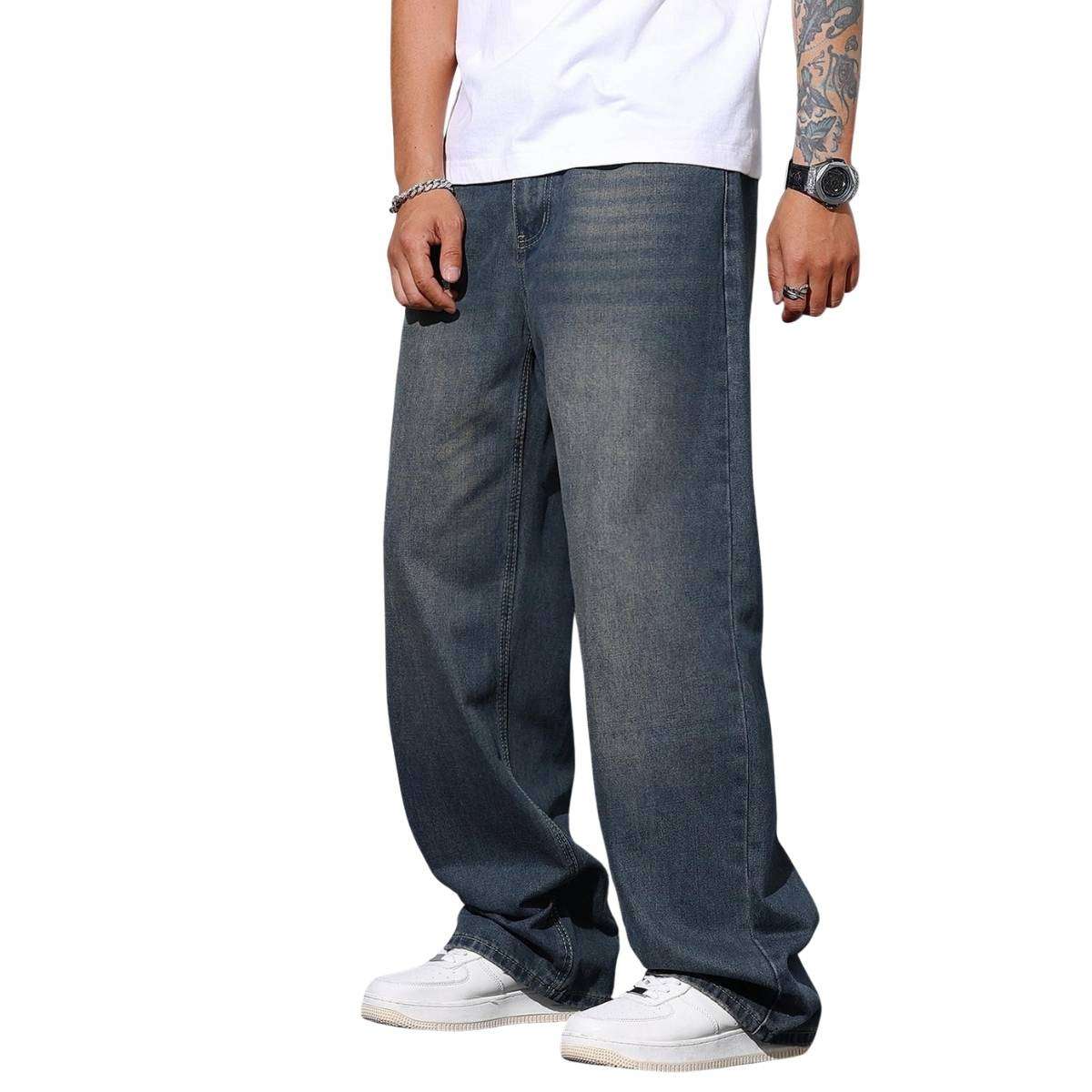 Men’s Y2K Wide Leg Baggy Jeans