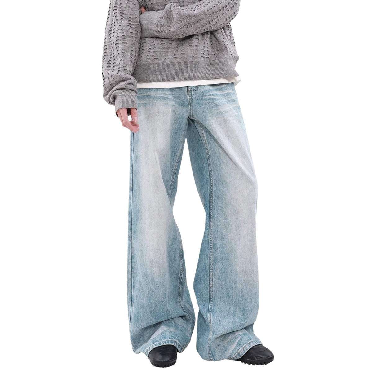 Men’s Y2K Baggy Wide Leg Jeans